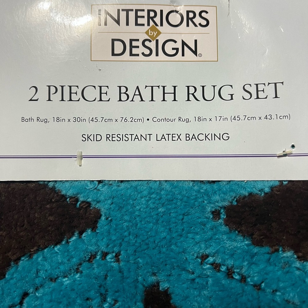 ‘Interiors Design’ 2 Piece Bath Rug Set - Picture 3 of 3